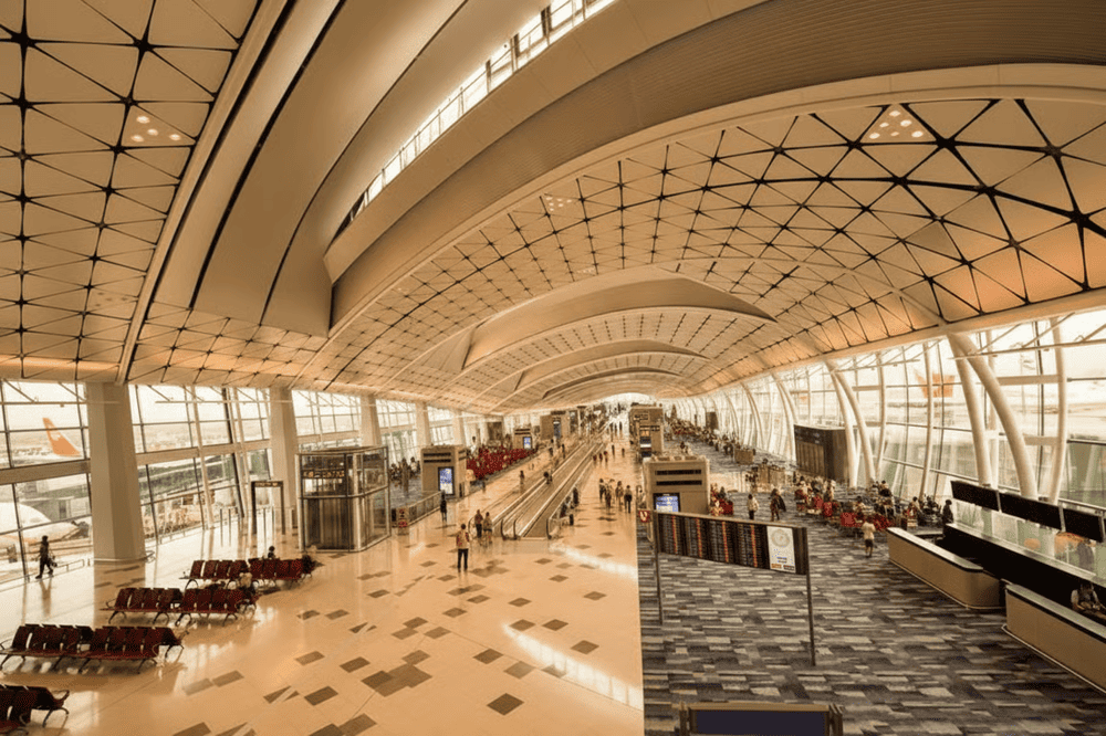 Một phần kh&ocirc;ng gian b&ecirc;n trong nh&agrave; ga T1